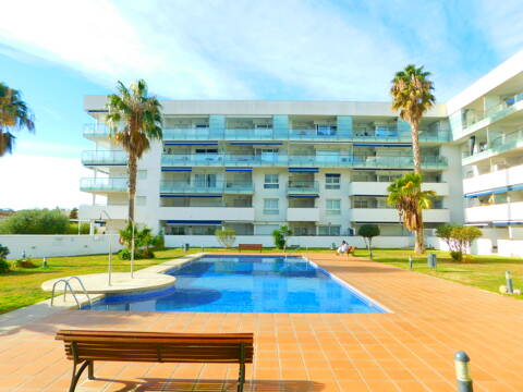 Location saisonnière appartement moderne 1 chambre avec parking et piscine à Roses, Costa Brava