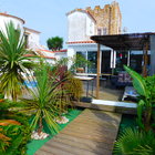 For sale beautiful loft-style villa on the large canal and mooring Empuriabrava 