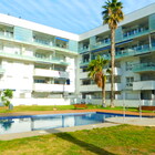 Moderne Saisonvermietung 1-Zimmer-Wohnung mit Parkplatz und Pool Roses, Costa Brava